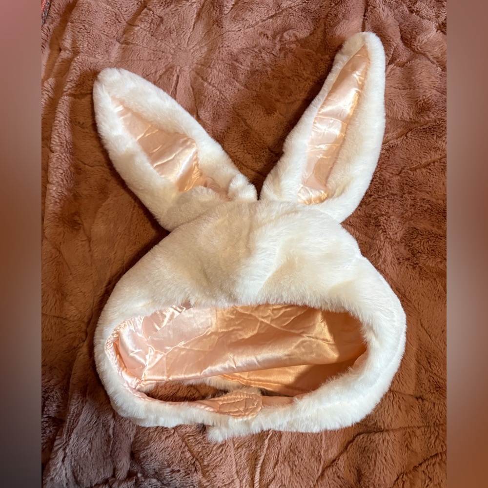 Furry Bunny Ear Hat